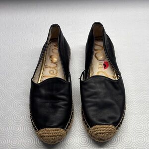 Sam Edelman Kesia Espadrille Flats Black Size 6